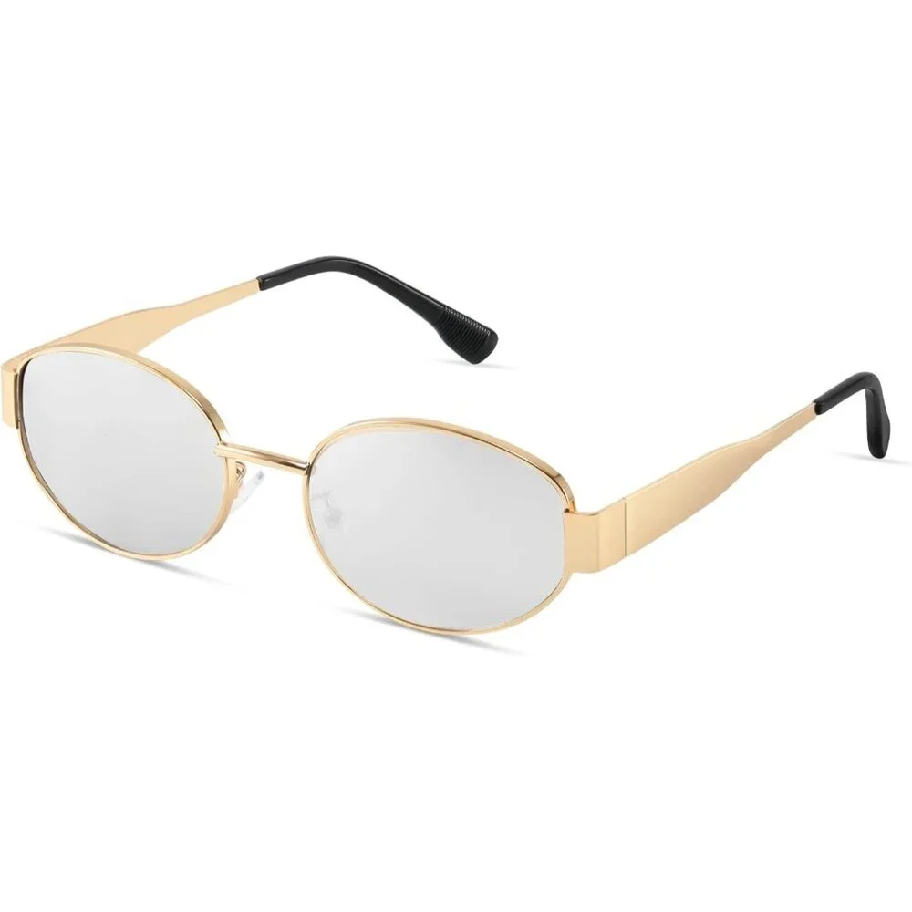 Women's Retro Sunglasses Classic White Trendy Polarized Protection Eyewear